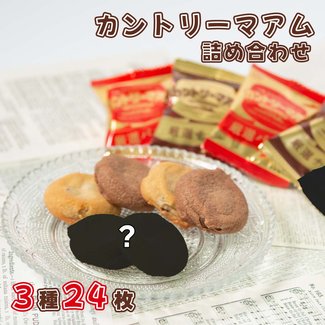 不二家 カントリーマアム 贅沢3種アソート（計24枚）
