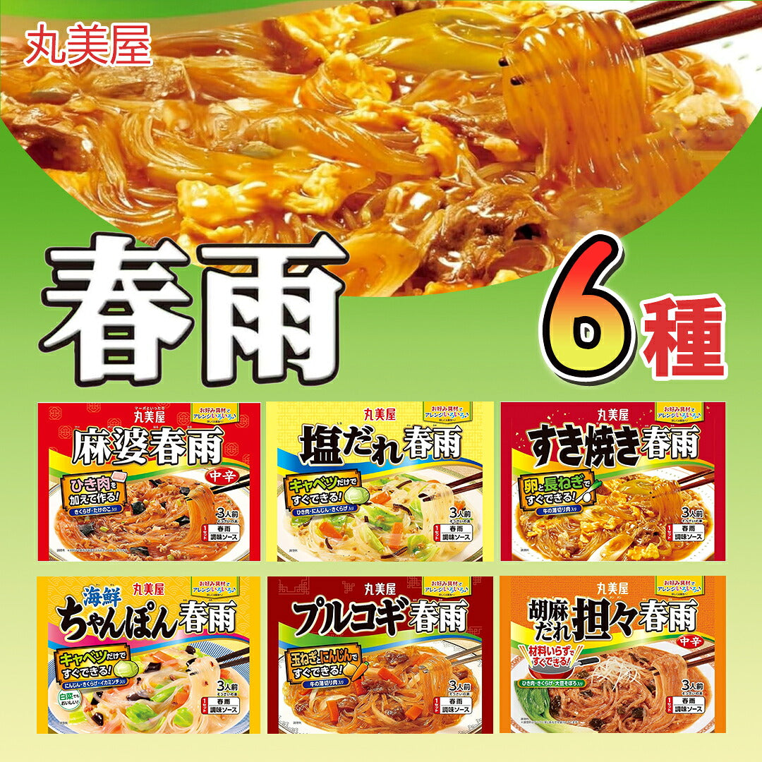 丸美屋 春雨6種アソート（計6袋）