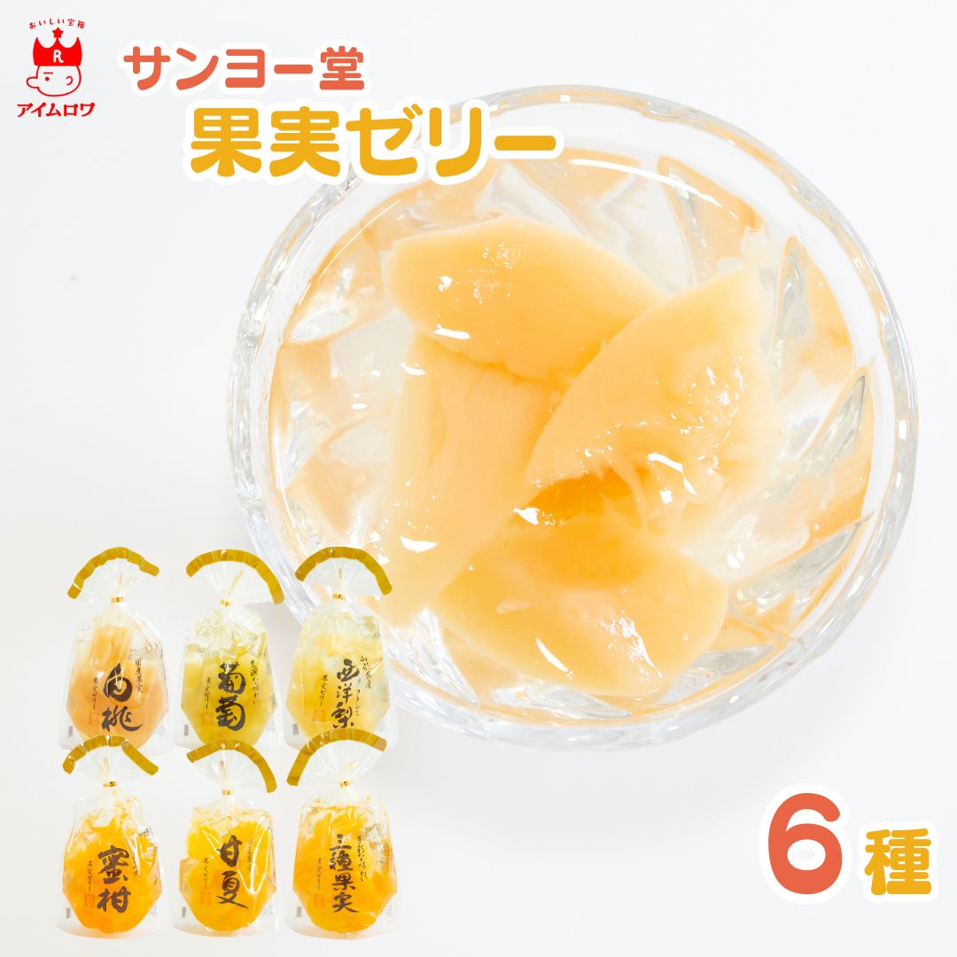 サンヨー堂 果実ゼリー6種アソート（計6個）