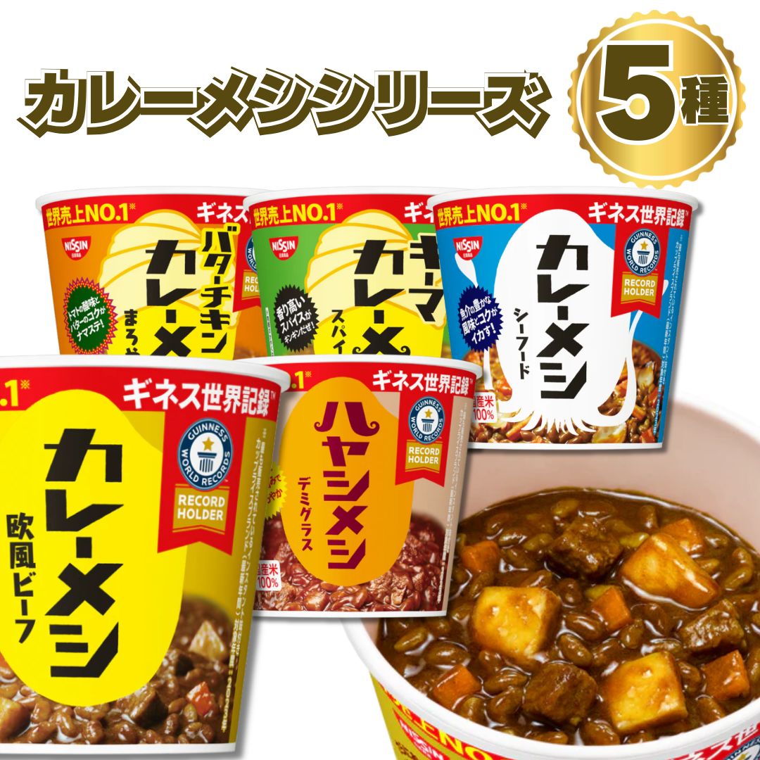 日清 カレーメシシリーズ 5種食べ比べ（計5個）